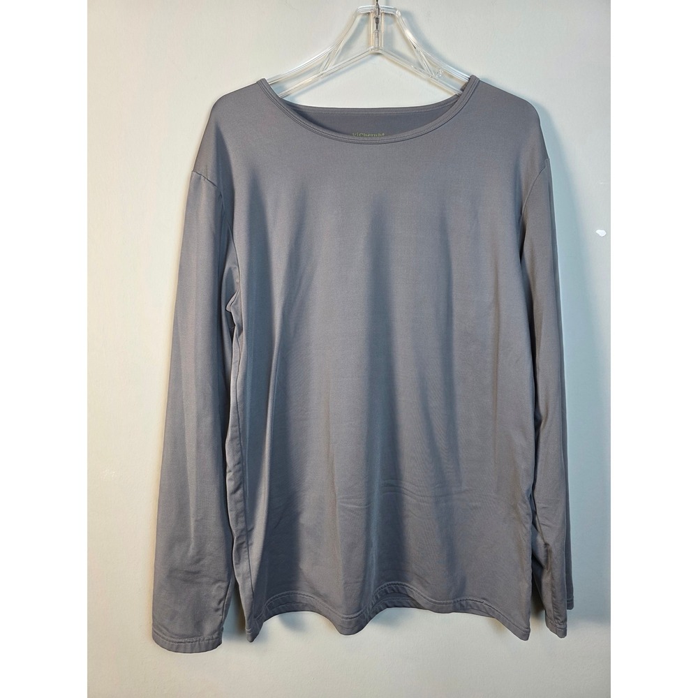 ViCherub‎ Mens XXL Gray Long Sleeve Thermal Base Layer Shirt Ultra Soft Stretch